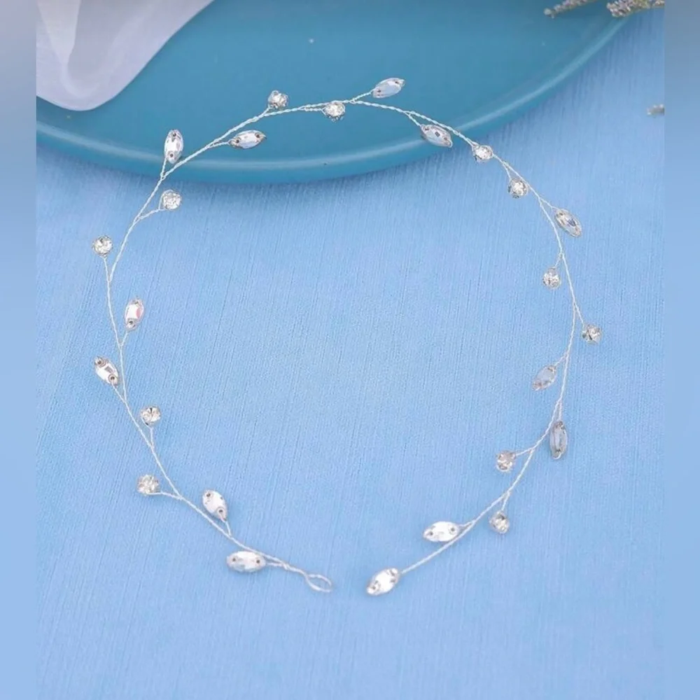 Rhinestone Headband For Women Bridal Wedding Party Boho Elegant Hair Accessory